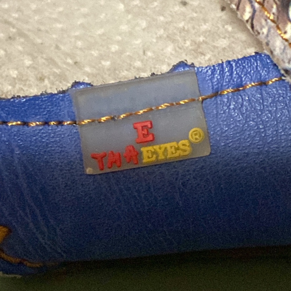 EUC TMA Eyes blue red colorful Mary Jain Flats made for Germany 8 - Picture 4 of 10